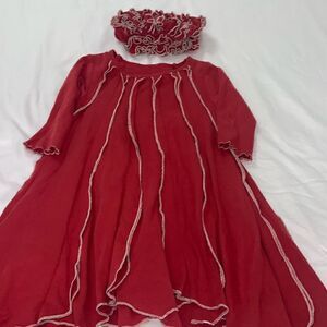 Lemon loves lime dress with ruffle hat 3/4